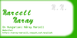 marcell naray business card