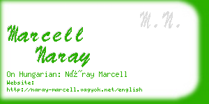 marcell naray business card